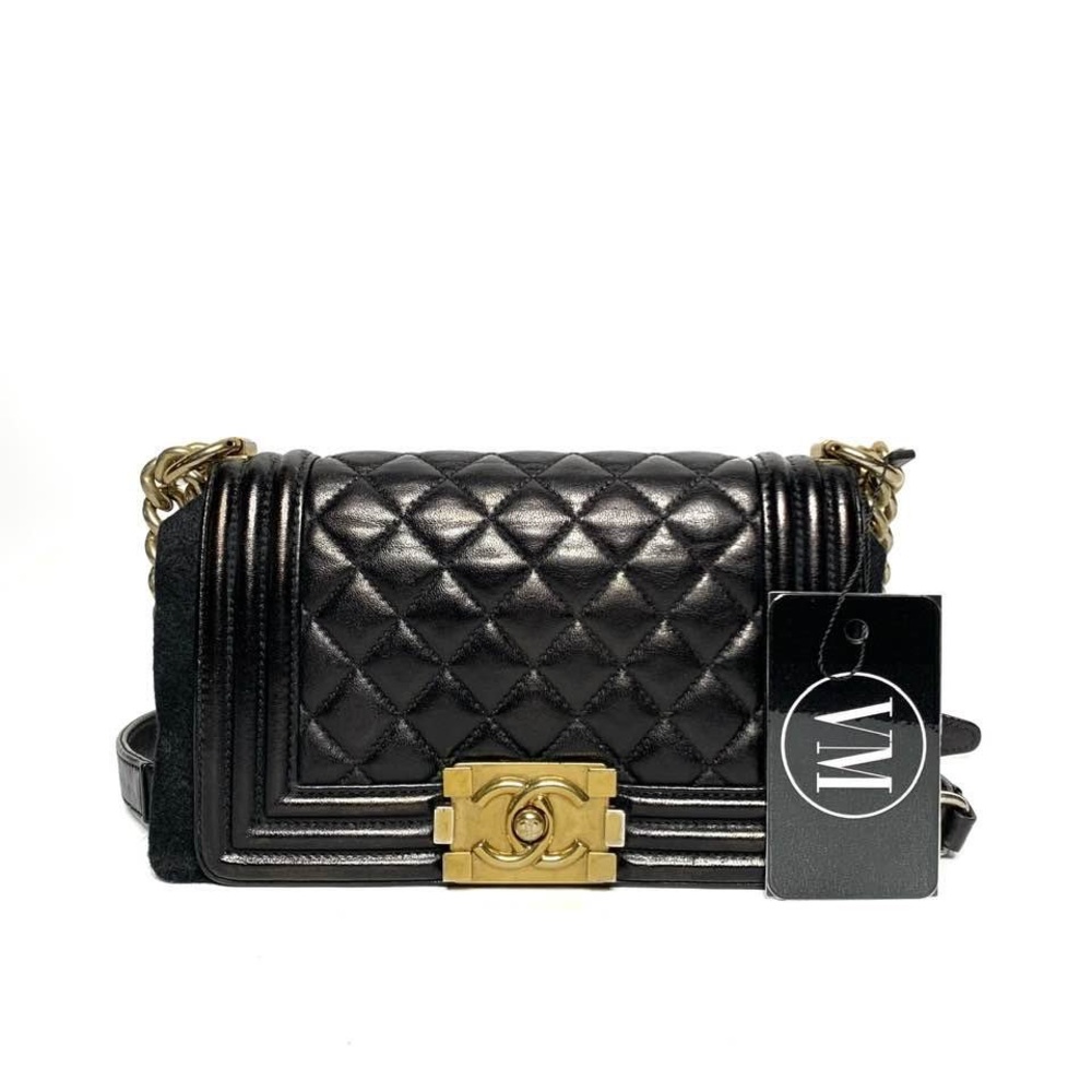 CHANEL • QUILTED BOY FLAP BAG W/ DUST BAG & BOX